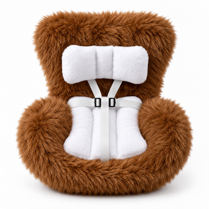 🐹 Mini Hamster Car Seat – Cute Fluffy Car Vent Holder & Doll Display Chair