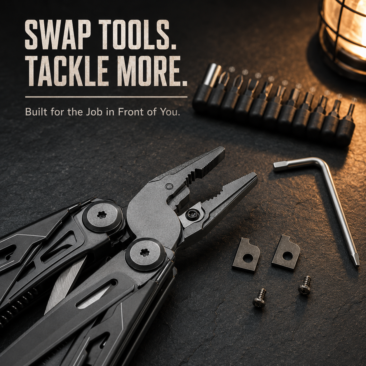 🔥LAST DAY 49% OFF🔥💪16-in-1 Multitool with Large Scissors | 🔧Compact Outdoor Tool for Camping & Repairs