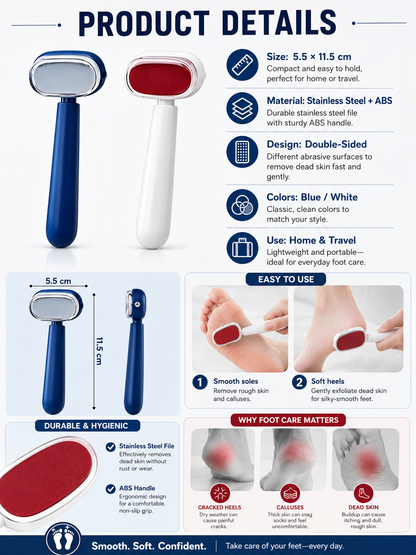 🔥LAST DAY 49% OFF✨ Beauty Care Pick Dual-Sided Foot Callus Remover with Stainless Steel Blade