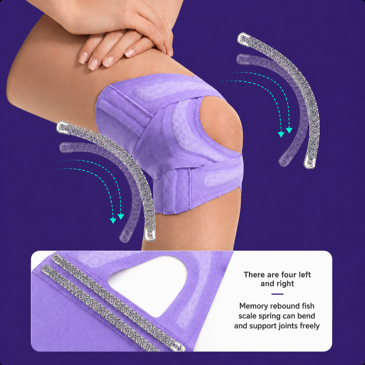 🦵 Adjustable Knee Support Brace | Cross-Strap Stabilization & Open-Patella Design