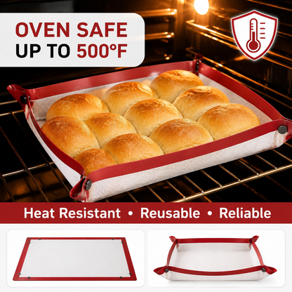 🥧 Kitchen Must-Have | 2-in-1 Silicone Baking Mat with Raised Edges – Less Mess, Easy Cleanup ✨