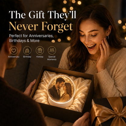 🎁 50% OFF + FREE SHIPPING 🚚 | Personalized Digital Crystal Ball ✨ Bring Your Memories to Life 💖