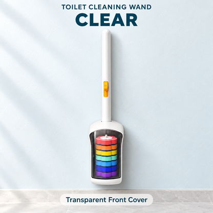 🚽 Toilet Cleaning Wand with Replaceable Heads – Attach, Scrub & Release for Easy Everyday Cleaning