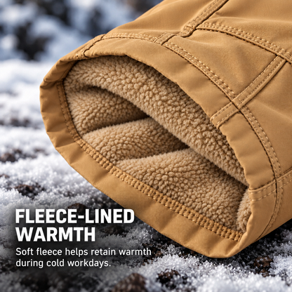 🔥 Men's Fleece-Lined Cargo Work Pants | Windproof & Water-Repellent