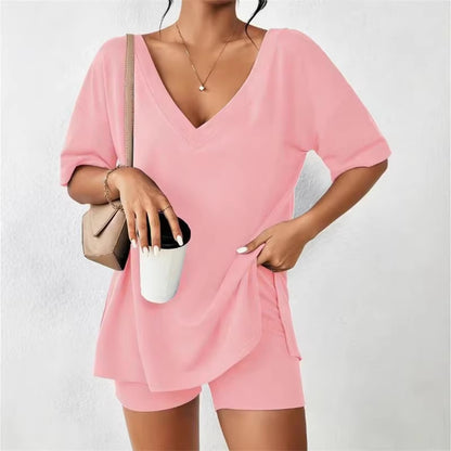Summer Comfy Women's Loungewear 2 Piece Outfit - S-XXL