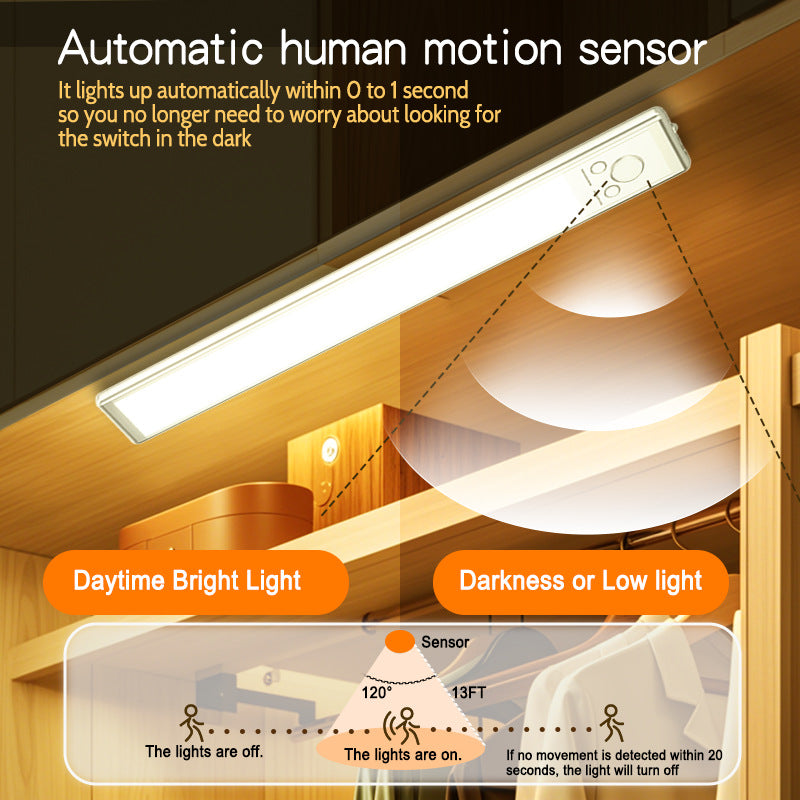 💡Long Standby Motion Sensor LED Cabinet Light- Dimmable & Rechargeable