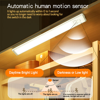 💡Long Standby Motion Sensor LED Cabinet Light- Dimmable & Rechargeable
