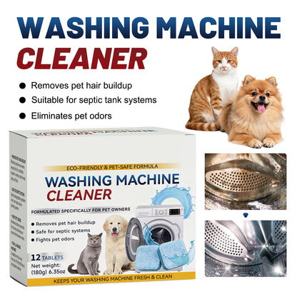 🔥 Limited-Time 49% OFF | 🐾🧺 Eco-Friendly Washing Machine Cleaner Tablets | Pet Hair & Odor Remover