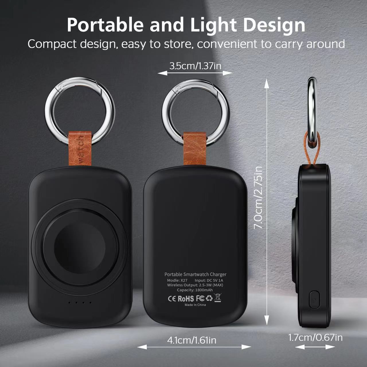 🔥Limited-time 49% off🔥 1800mAh Portable Magnetic Smartwatch Charger 🔋⌚Wireless Power Bank