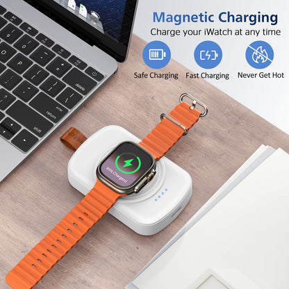 🔥Limited-time 49% off🔥 1800mAh Portable Magnetic Smartwatch Charger 🔋⌚Wireless Power Bank