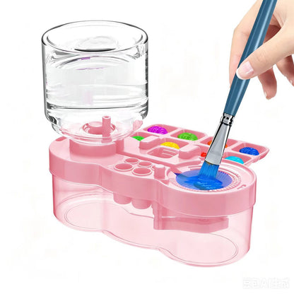49% OFF🎨💧 Upgraded Paint Brush Cleaner Cup, Circulating Water Brush Rinser for Acrylic & Watercolor, Art Gift for Artists