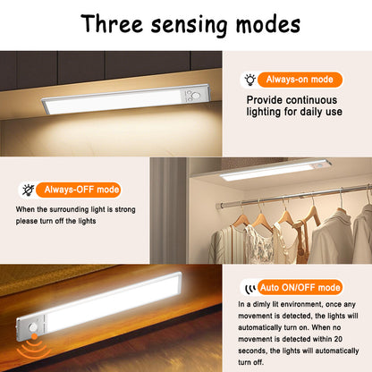 💡Long Standby Motion Sensor LED Cabinet Light- Dimmable & Rechargeable