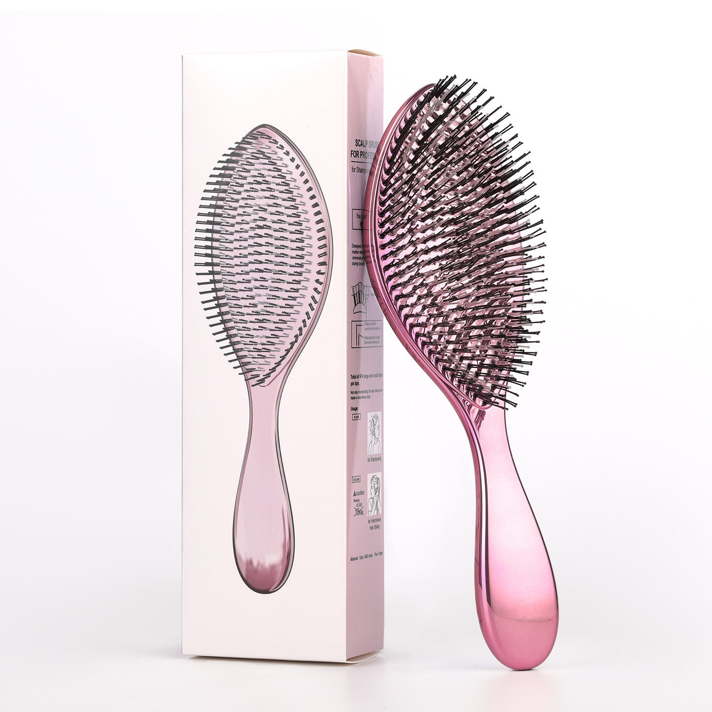 🪮Multi-Color Detangling Hair Brush Round Tip Scalp Massage Comb