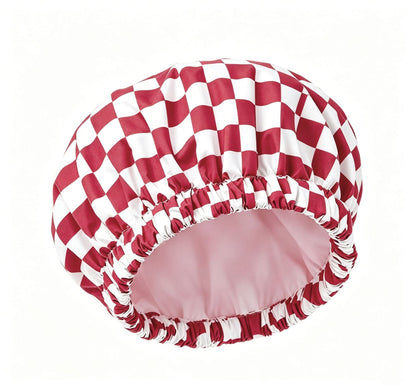 📢49% OFF !!Large Waterproof Reusable Shower Cap, Elastic Washable Bath Cap for Long Curly Hair Spa Travel