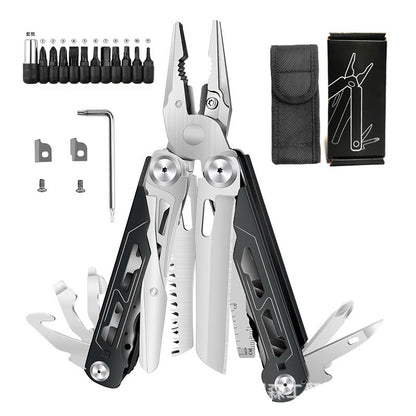 🔥LAST DAY 49% OFF🔥💪16-in-1 Multitool with Large Scissors | 🔧Compact Outdoor Tool for Camping & Repairs