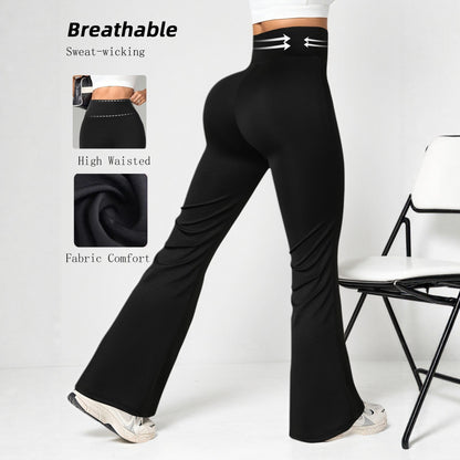Women's High-Stretch Micro Flare Sweatpants for Yoga & Casual Wear