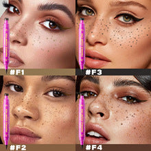 2-in-1 Long-Lasting Waterproof Faux Freckle Stamp & Fine Tip Pen - Natural-looking