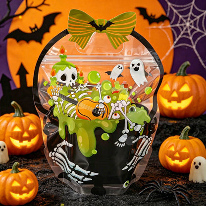 🔥Limited Time 49% OFF - Halloween Favor Bags Transparent Pumpkin Sealed Pouches🍬