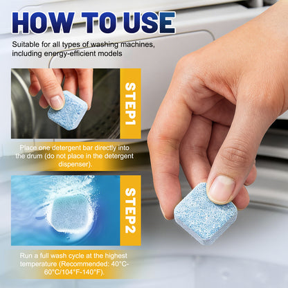🔥 Limited-Time 49% OFF | 🐾🧺 Eco-Friendly Washing Machine Cleaner Tablets | Pet Hair & Odor Remover