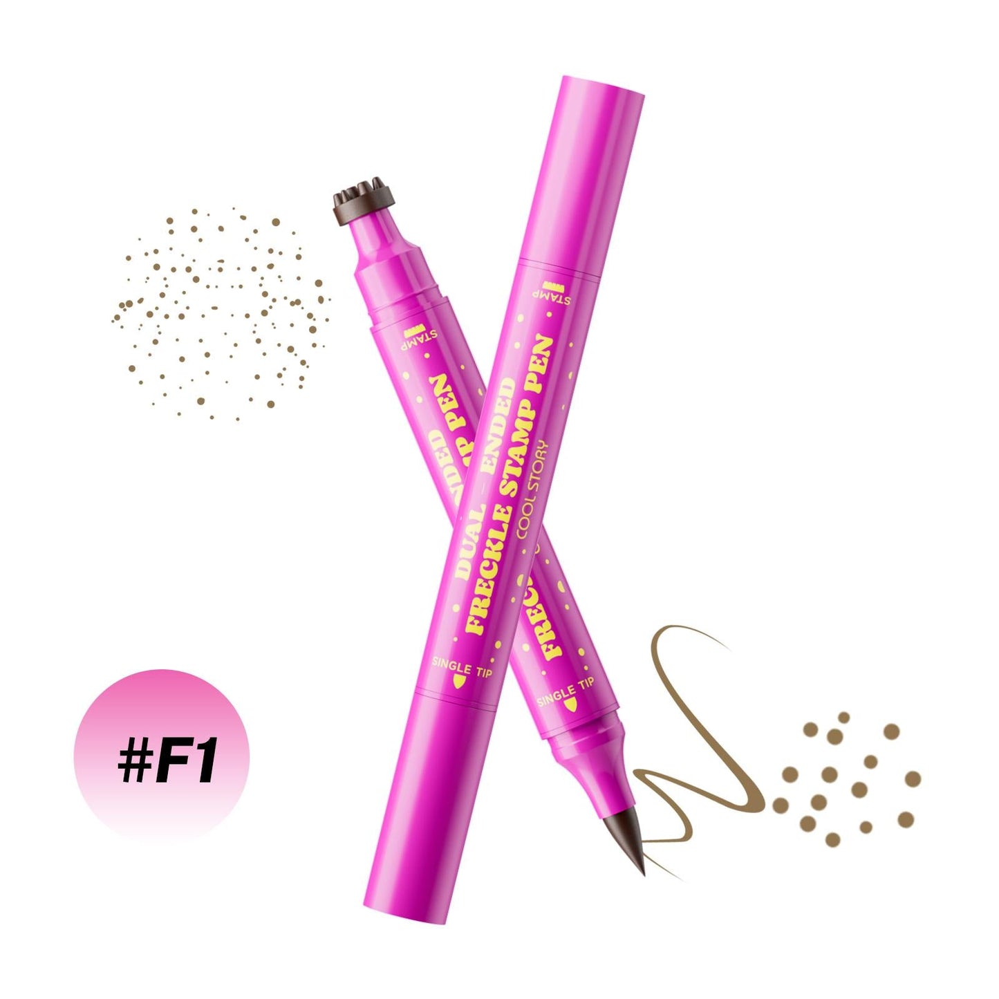 2-in-1 Long-Lasting Waterproof Faux Freckle Stamp & Fine Tip Pen - Natural-looking