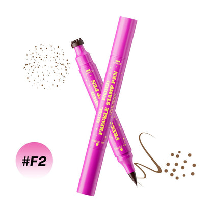 2-in-1 Long-Lasting Waterproof Faux Freckle Stamp & Fine Tip Pen - Natural-looking