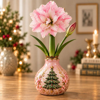 🎄🌺 Holiday Amaryllis Bulbs – No Soil, No Water, Just Watch Them Bloom