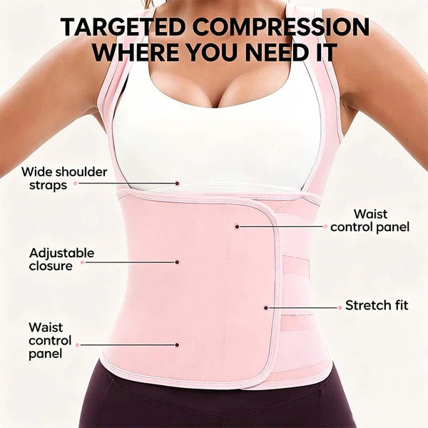 📢LAST DAY 49% OFF🔥Women's Sauna Sweat Vest | Compression Waist Trainer for Gym