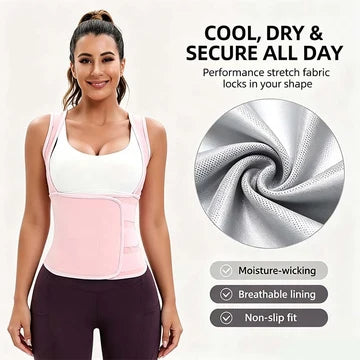 📢LAST DAY 49% OFF🔥Women's Sauna Sweat Vest | Compression Waist Trainer for Gym