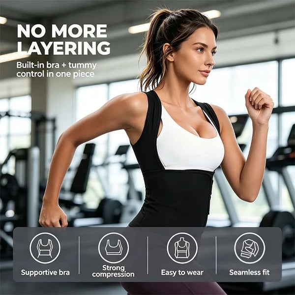 📢LAST DAY 49% OFF🔥Women's Sauna Sweat Vest | Compression Waist Trainer for Gym