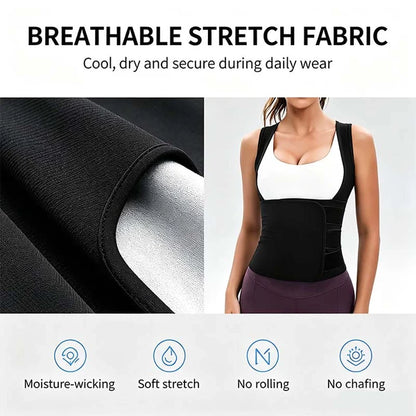 📢LAST DAY 49% OFF🔥Women's Sauna Sweat Vest | Compression Waist Trainer for Gym