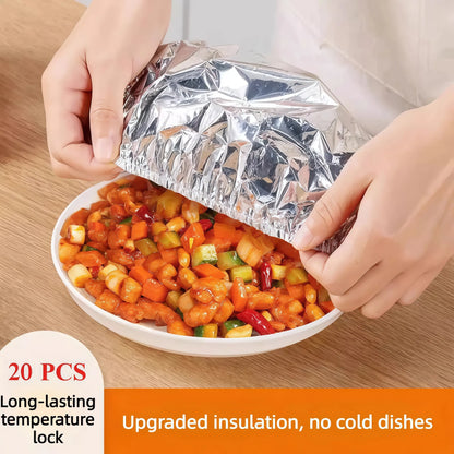 🔥49% OFF - Reusable Food Container Aluminum Foil Heat-Retaining Cover👋♻️