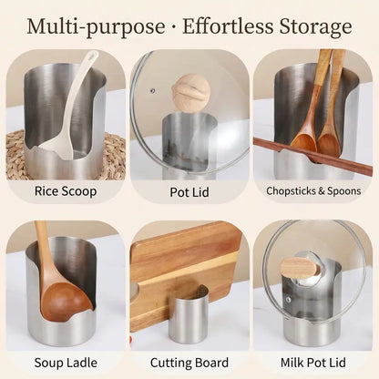 🔥HOT SALE 50% OFF🔥Thickened Stainless Steel Utensil Organizer, Rust Resistant Easy to Clean
