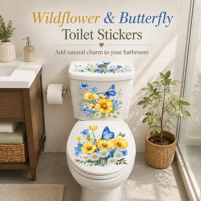 🔥 Limited-Time 49% OFF 🌸 Golden Floral Toilet Stickers – Pearl-Inspired Bathroom Decals