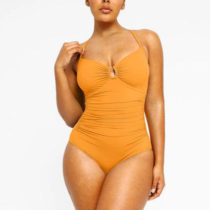 🩱Women's Smart Sculpt U-Ring Swimsuit - 🌊Slimming One Piece