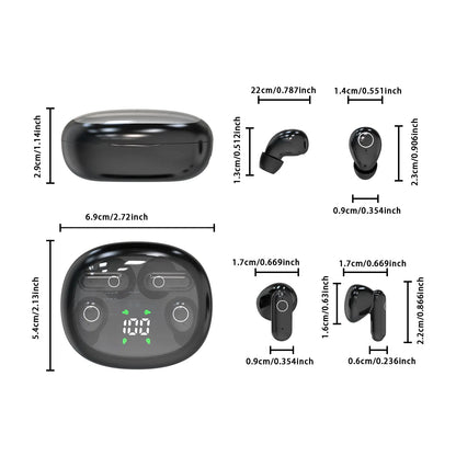 MSHUKCOE Wireless Headphones - Noise Cancelling Bluetooth 5.4