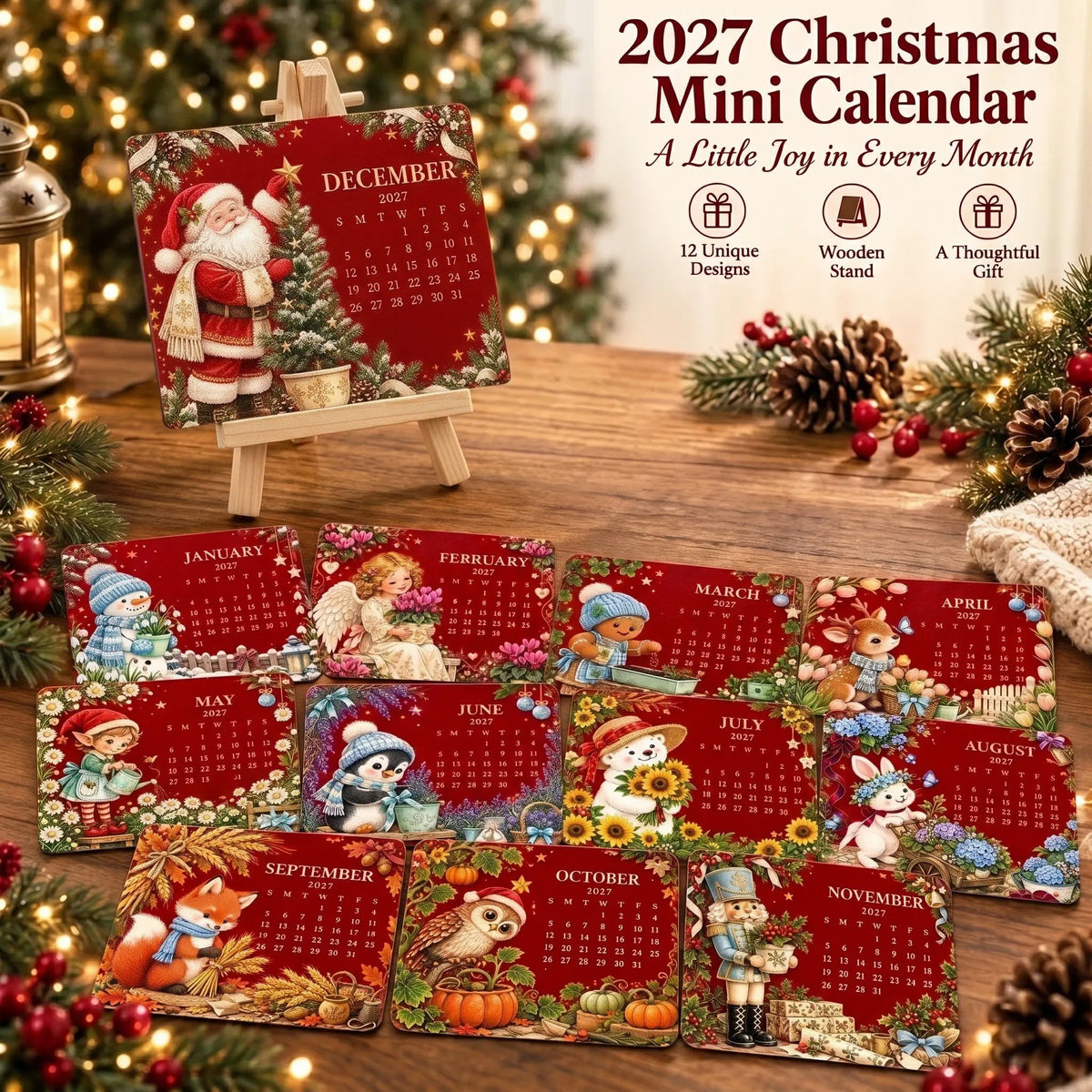 ✨⏳Last Day 49% OFF🌱 Christmas Special Edition – Eco-friendly, plantable “timeless” seed calendar 2027 🌸🌿