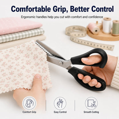 🔥LAST DAY 49% OFF✂️Stainless Steel Zig Zag Pinking Shears