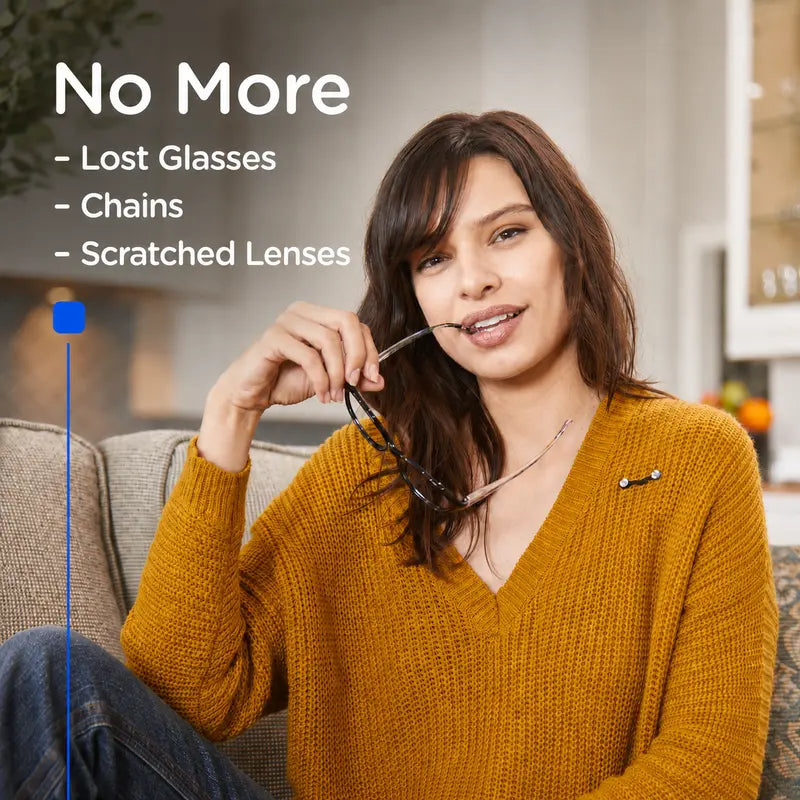 🔥LAST DAY 49% OFF🔥👓 Universal Magnetic Glasses Holder-🧲 Premium Strength for All Eyewear Frames