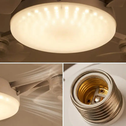 🌀New E27 Socket Ceiling Fan Light – 2‑in‑1 Silent LED Fan with Remote Control, Energy‑Saving Cooling & Lighting