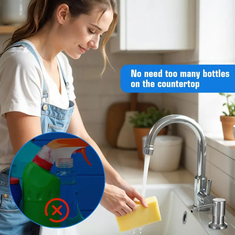 ⚡Hot Sales 49% OFF🔥🧴 Kitchen Sink Soap Dispenser | 360° Rotatable With Long Extension Hose