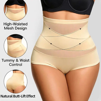 💕49% OFF🔥🩱 X‑Cross High Waist Shapewear Panties | Tummy Control Butt Lifter Underwear for Women