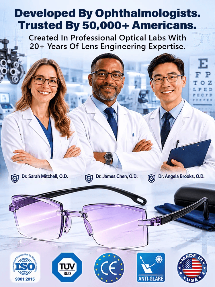 🔥 Limited-Time 50% OFF🔥[Regain Your Youthful Vision] Smart Zoom Diamond-Cut Reading Glasses