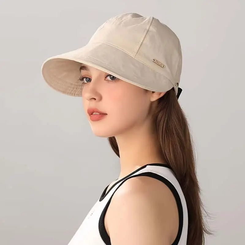 🧢🛡️Women UPF80+ Quick Dry Sun Hat, Wide Brim Water Resistant Bucket Cap with Adjustable Elastic Strap