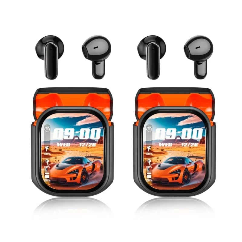 Bluetooth 6.0 Earphones LED Display High Fidelity Waterproof Wireless Earphones | Suitable for Office, Sports, Study and Audio Calls | Built-in Microphone | Earphones
