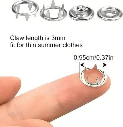 🔥HOT SALE 49% OFF✨All-in-One Metal Snap Fastener Kit with Lockable Pliers