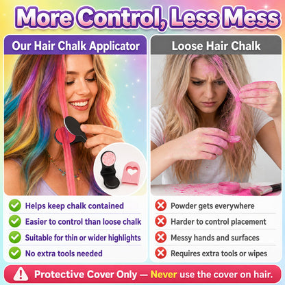 🔥Last Day 49% OFF - 🌈12-Color Temporary Hair Chalk Applicator Set