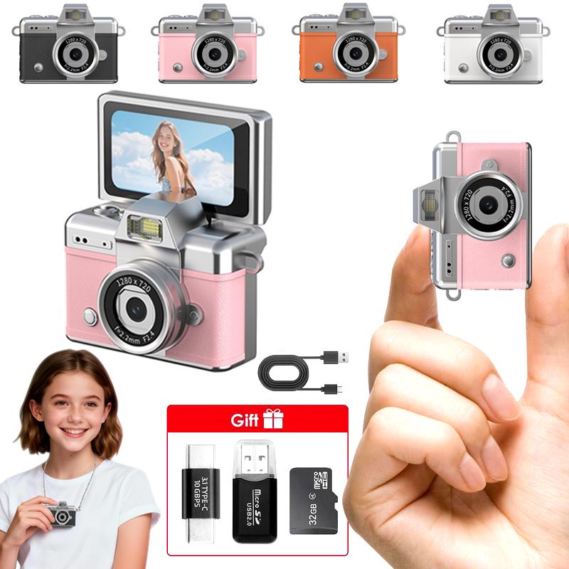 🔥 Limited Time 49% OFF📸Mini Keychain Digital Camera – 32G Card & Charging Cable Included