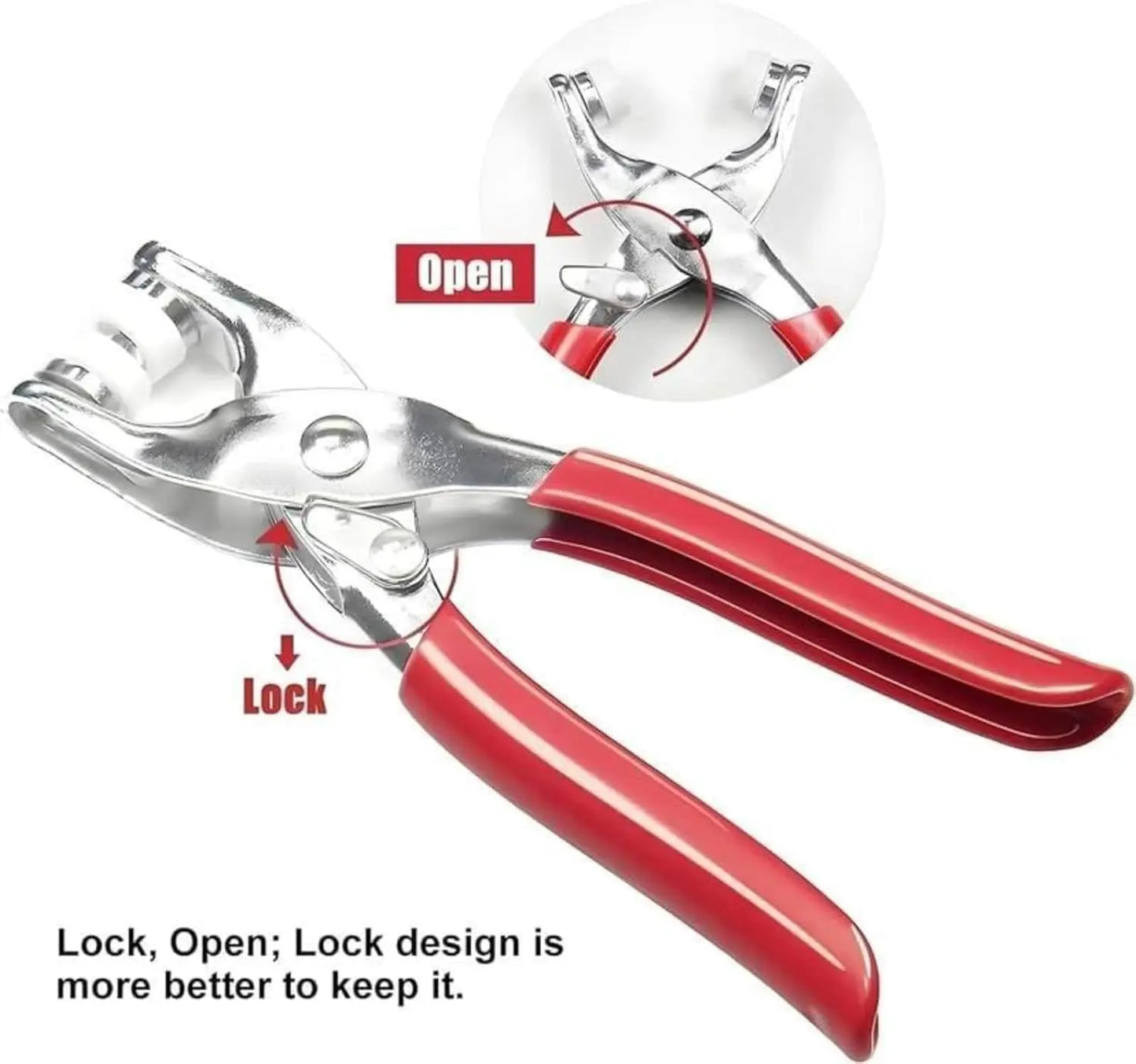 🔥HOT SALE 49% OFF✨All-in-One Metal Snap Fastener Kit with Lockable Pliers