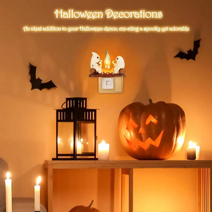 🔥👻 Plug In the Cutest Halloween Glow — Adorable Ghost Outlet Night Light 🎃✨
