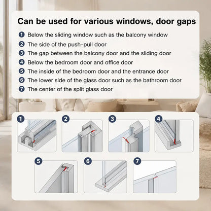 ⚡HOT SALES🔥🛡️ Self‑Adhesive Weather Stripping | Door & Window Draft Stopper Seal Strip